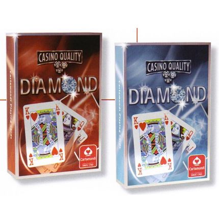 2 packs Diamond Casino Quality Playing cards Bridge size 430 440 7N884