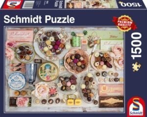 Schmidt Puzzle - Nostalgic chocolates, 1500 db