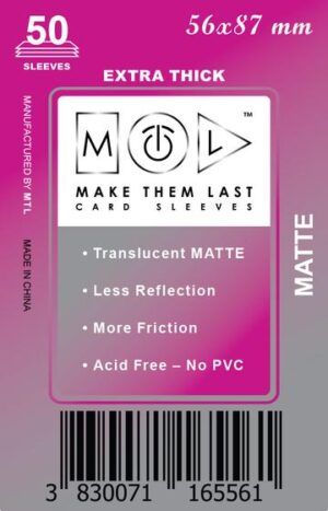 MTL 56x87 mm 50 db kártyavédő Premium MATT