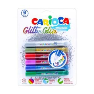 Carioca glitteres filc készlet 6db-os