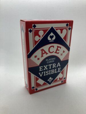 ACE EXTRA nagy indexes römi kártya piros