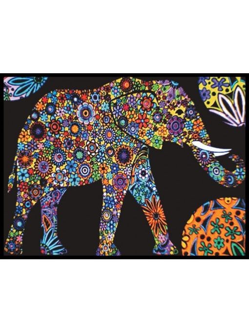 Colorvelvet gumis mappa Elefánt
