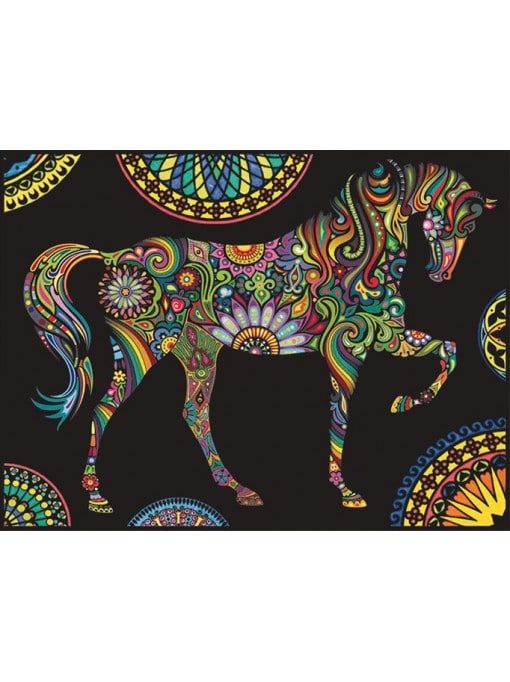 Colorvelvet Bársonykép 47x35 cm Ló