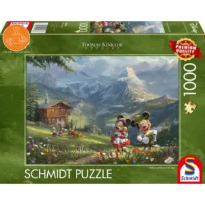 Schmidt Puzzle –Disney, Mickey & Minnie in the Alps, 1000 db