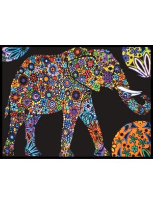 Colorvelvet Bársonykép 47x35 cm Elefánt