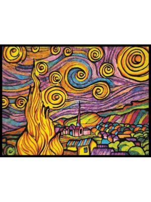 Colorvelvet Bársonykép 47x35 cm Van Gogh Csillagos éjszaka