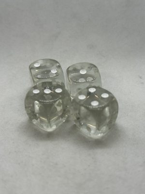 Dobókocka áttetsző 1-6 pöttyös