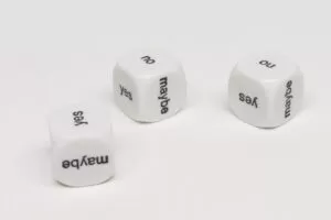 Dobókocka-Igen, Nem, Talán (Angol)