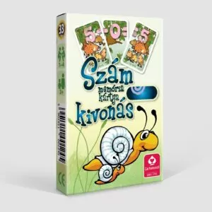 Szám memória kártya - Kivonás társasjáték Kék