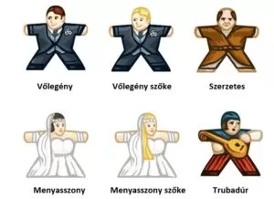 Esküvői figura - matrica