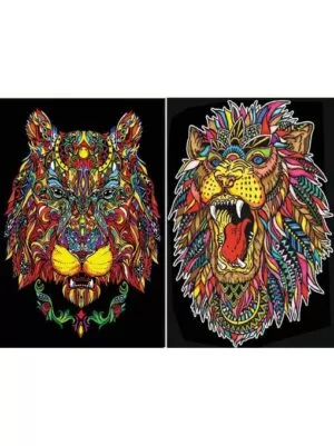 Colorvelvet gumis mappa Oroszlán