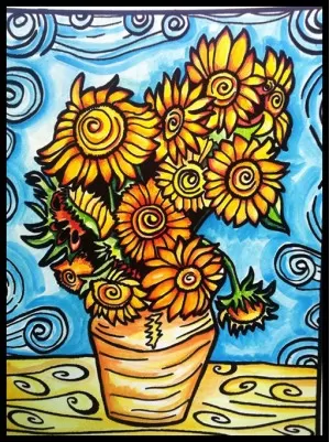 Colorvelvet Kép A3 Van Gogh Napraforgó