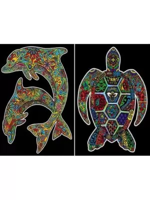 Colorvelvet gumis mappa Delfin és teknős