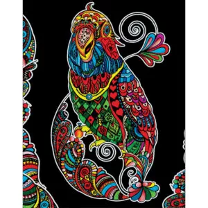 Colorvelvet Kép A3 Papagály