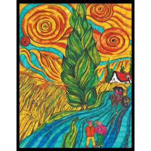 Colorvelvet Kép A3 Van Gogh Sentiero