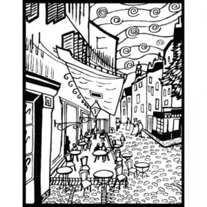 Colorvelvet Kép A4 Van Gogh Cafe d’Arles