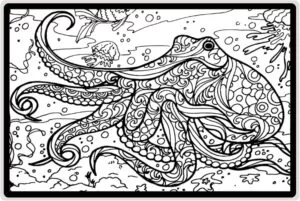 Colorvelvet Kép A4 Octopus